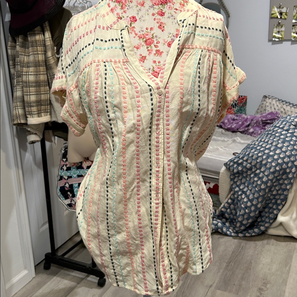 Striped Multicolor Women's Blouse
